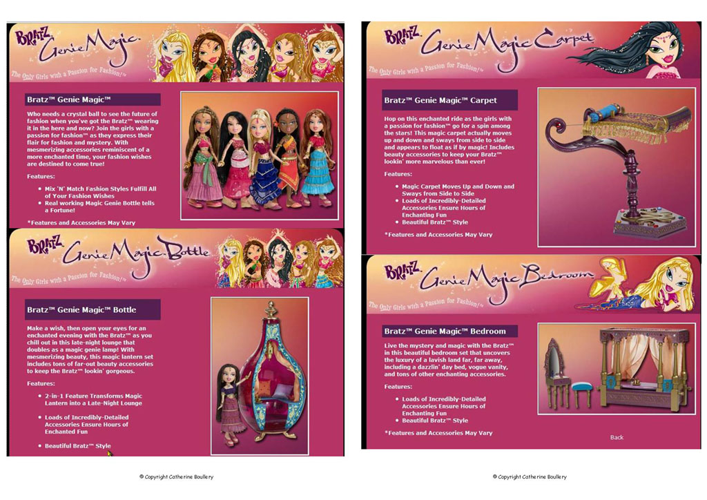 Bratz Catalogues